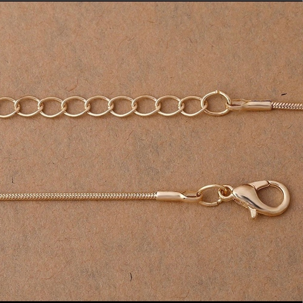 ❤️Bright Gold Crystal Heart Necklace and Earrings - Picture 6 of 9